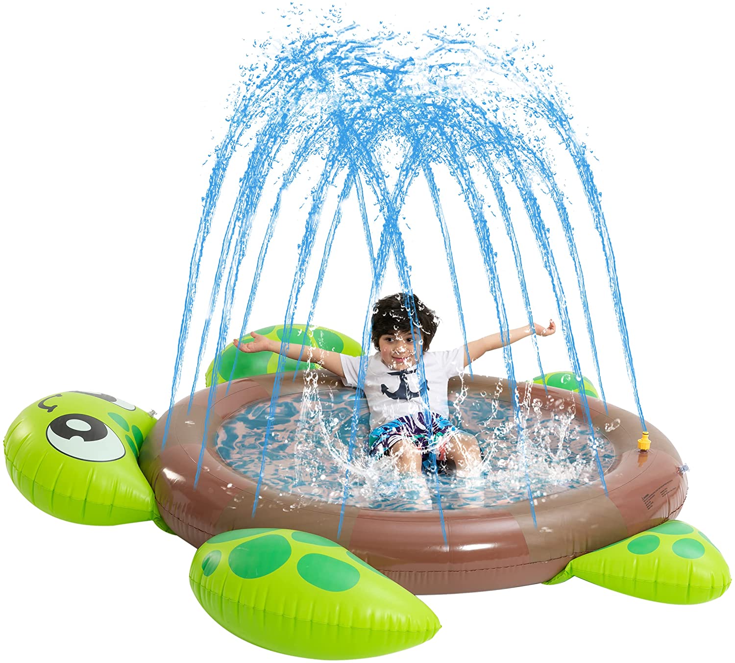 NEW Inflatable Turtle Baby Pool Partial Sunshade Water Sprayer Infant Child NEW Inflatable Turtle Baby Pool Partial Sunshade Water Sprayer Infant Child